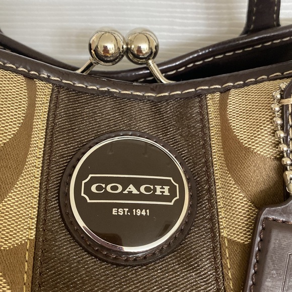 Coach Logo Pre-Owned Purse - Picture 3 of 5